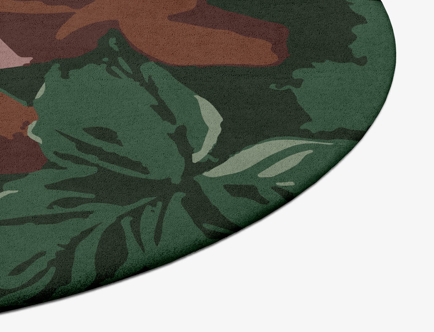 Jarrod Floral Oval Hand Tufted Pure Wool Custom Rug by Rug Artisan