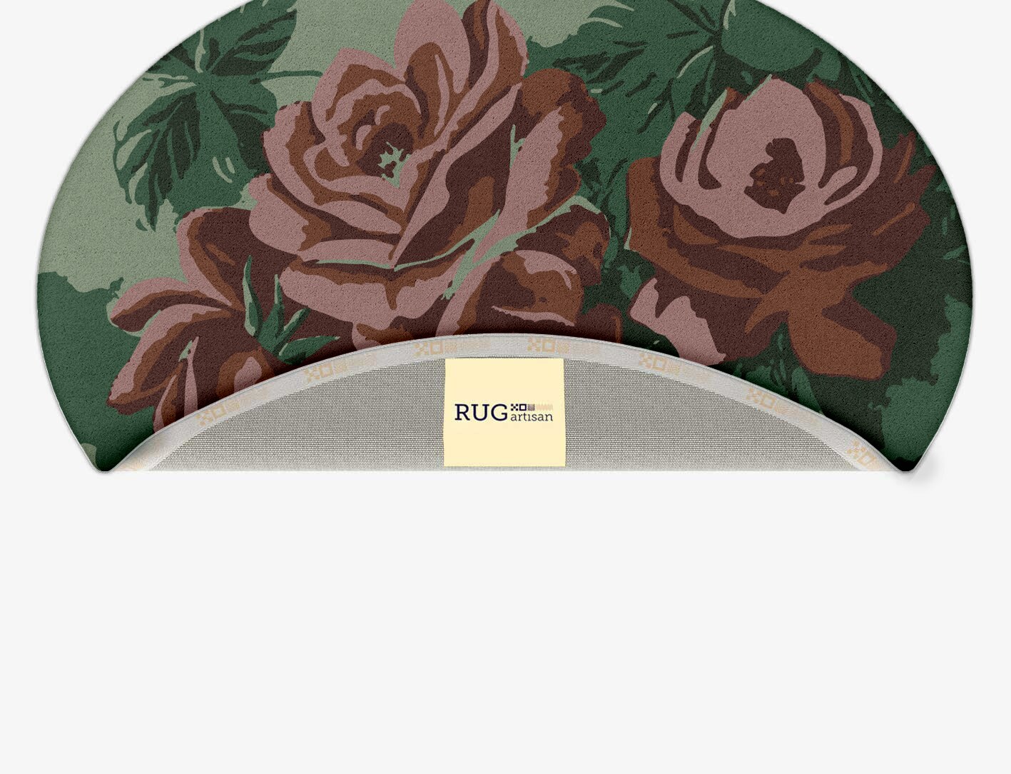 Jarrod Floral Oval Hand Tufted Pure Wool Custom Rug by Rug Artisan