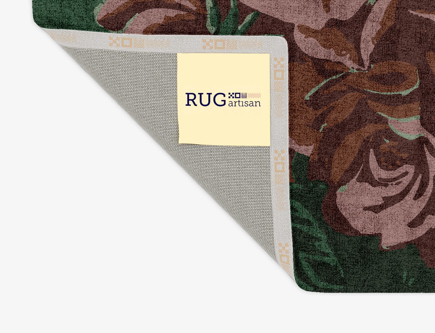 Jarrod Floral Rectangle Hand Tufted Bamboo Silk Custom Rug by Rug Artisan