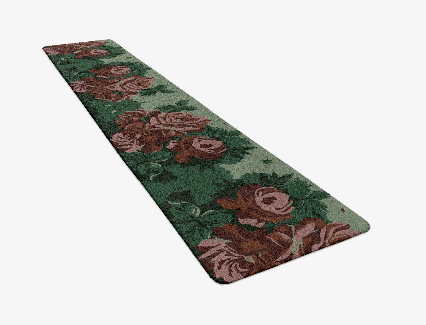 Jarrod Floral Runner Hand Tufted Pure Wool Custom Rug by Rug Artisan