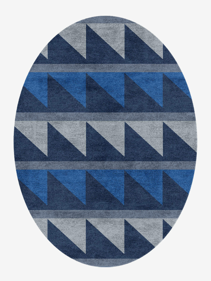 Jaws Kids Oval Hand Knotted Bamboo Silk Custom Rug by Rug Artisan