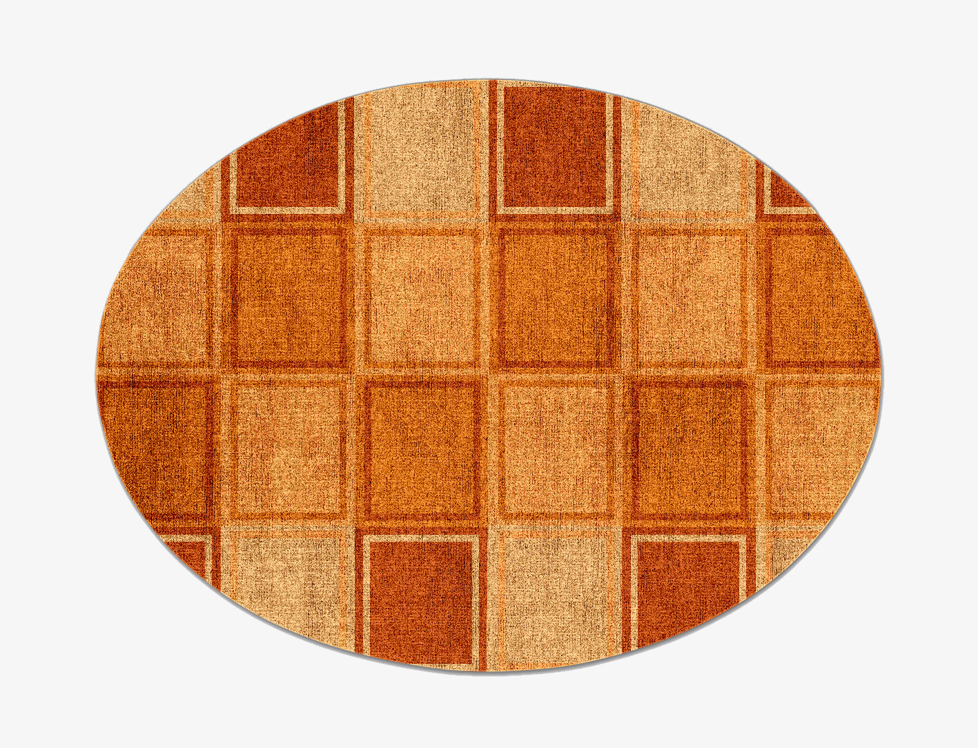 Jellyfish Geometric Oval Flatweave Bamboo Silk Custom Rug by Rug Artisan