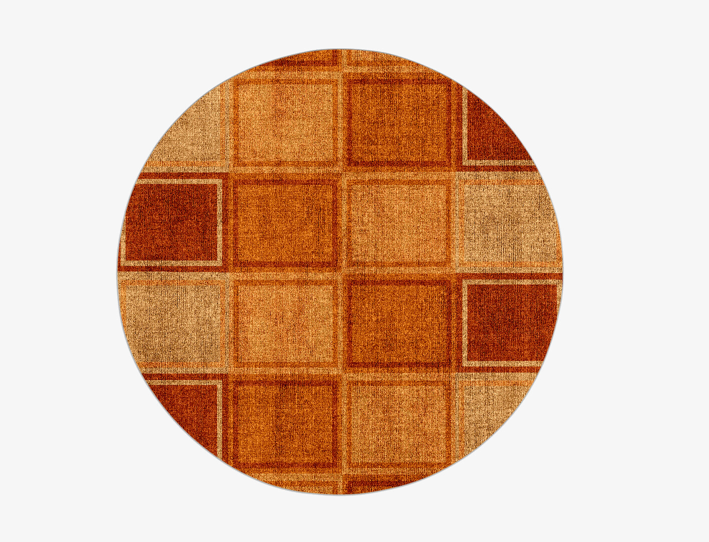 Jellyfish Geometric Round Flatweave Bamboo Silk Custom Rug by Rug Artisan