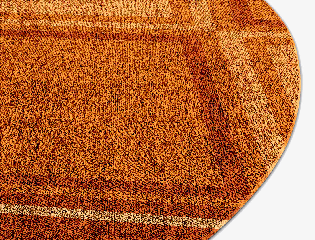 Jellyfish Geometric Round Flatweave Bamboo Silk Custom Rug by Rug Artisan