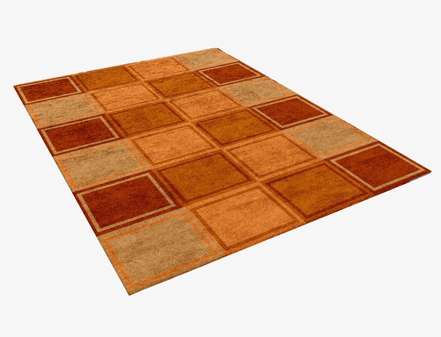 Jellyfish Geometric Rectangle Hand Knotted Bamboo Silk Custom Rug by Rug Artisan