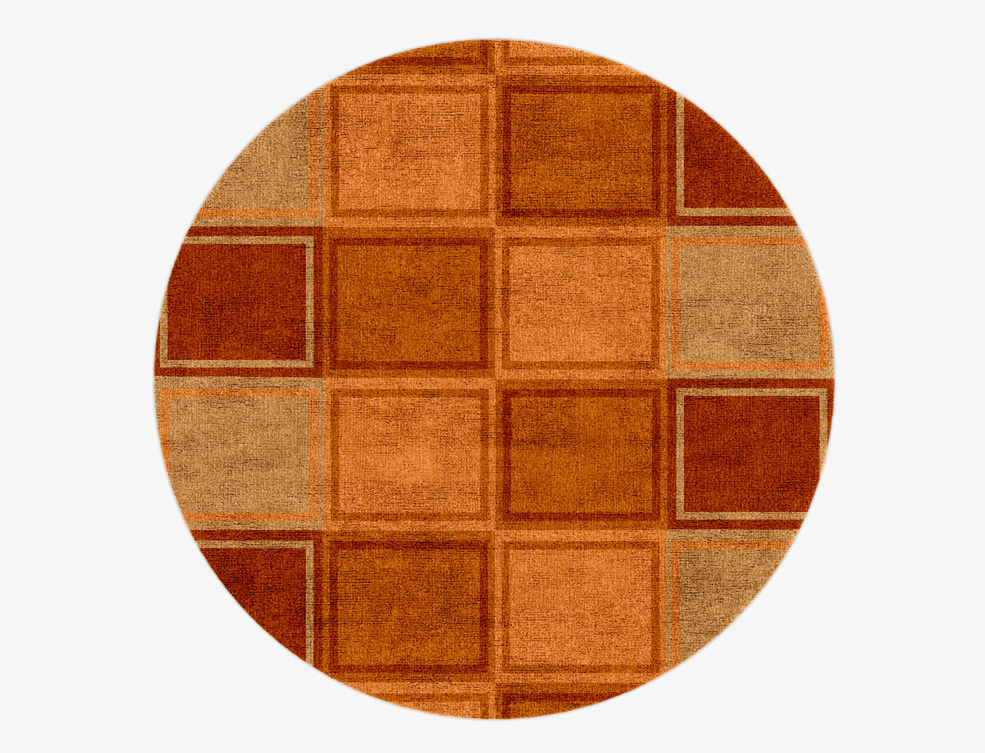 Jellyfish Geometric Round Hand Knotted Bamboo Silk Custom Rug by Rug Artisan