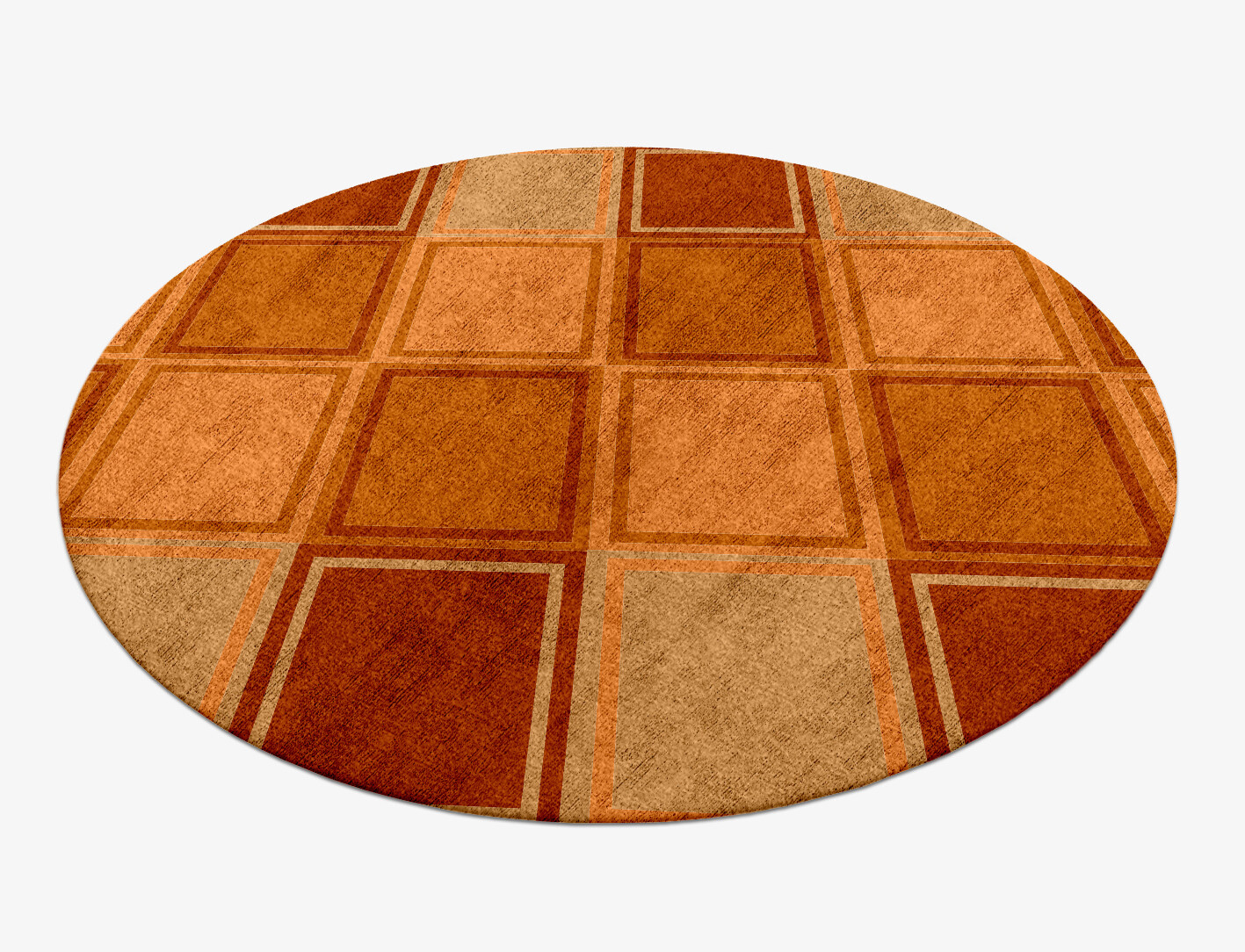 Jellyfish Geometric Round Hand Knotted Bamboo Silk Custom Rug by Rug Artisan