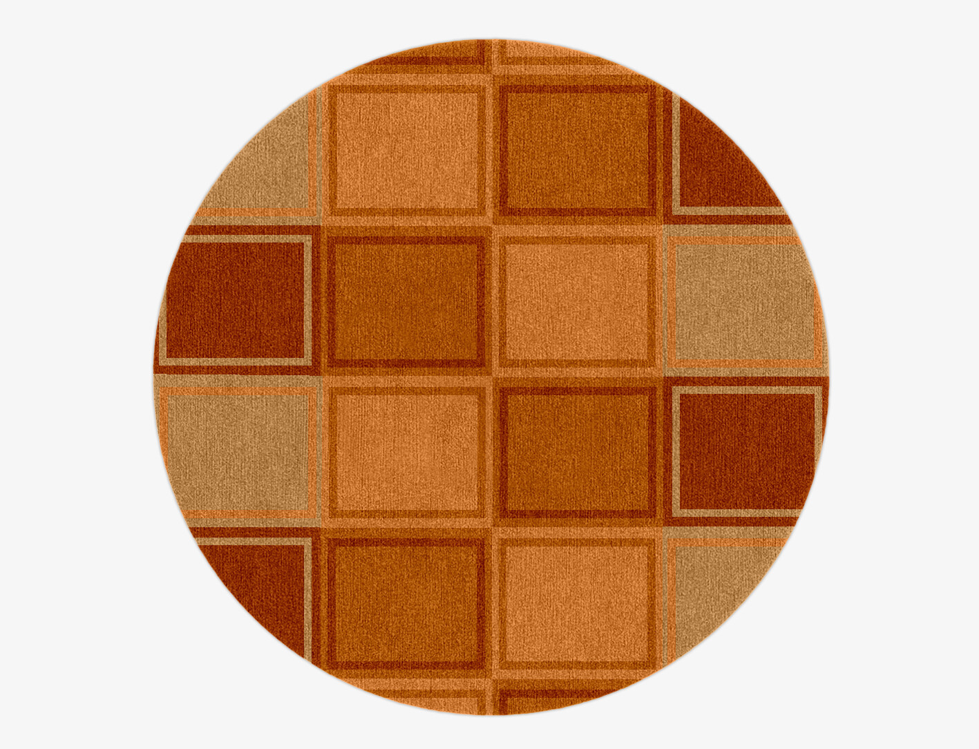 Jellyfish Geometric Round Hand Knotted Tibetan Wool Custom Rug by Rug Artisan
