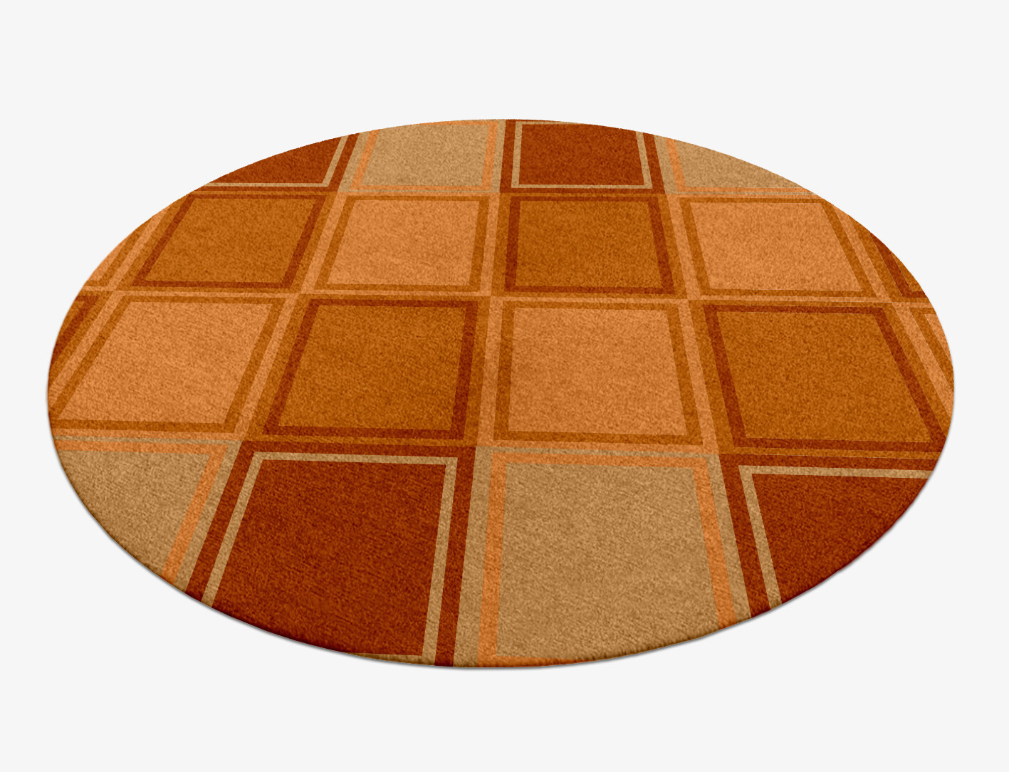 Jellyfish Geometric Round Hand Knotted Tibetan Wool Custom Rug by Rug Artisan