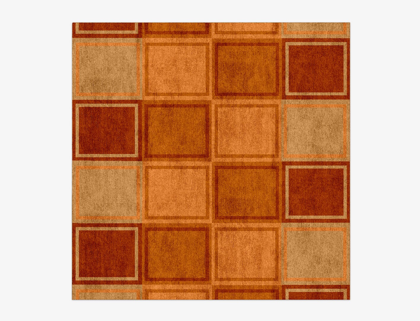 Jellyfish Geometric Square Hand Knotted Bamboo Silk Custom Rug by Rug Artisan