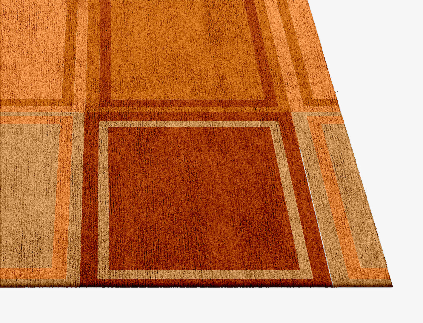 Jellyfish Geometric Square Hand Knotted Bamboo Silk Custom Rug by Rug Artisan