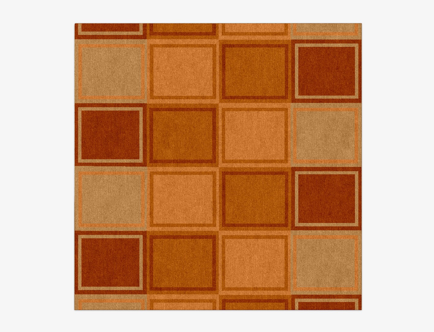Jellyfish Geometric Square Hand Knotted Tibetan Wool Custom Rug by Rug Artisan