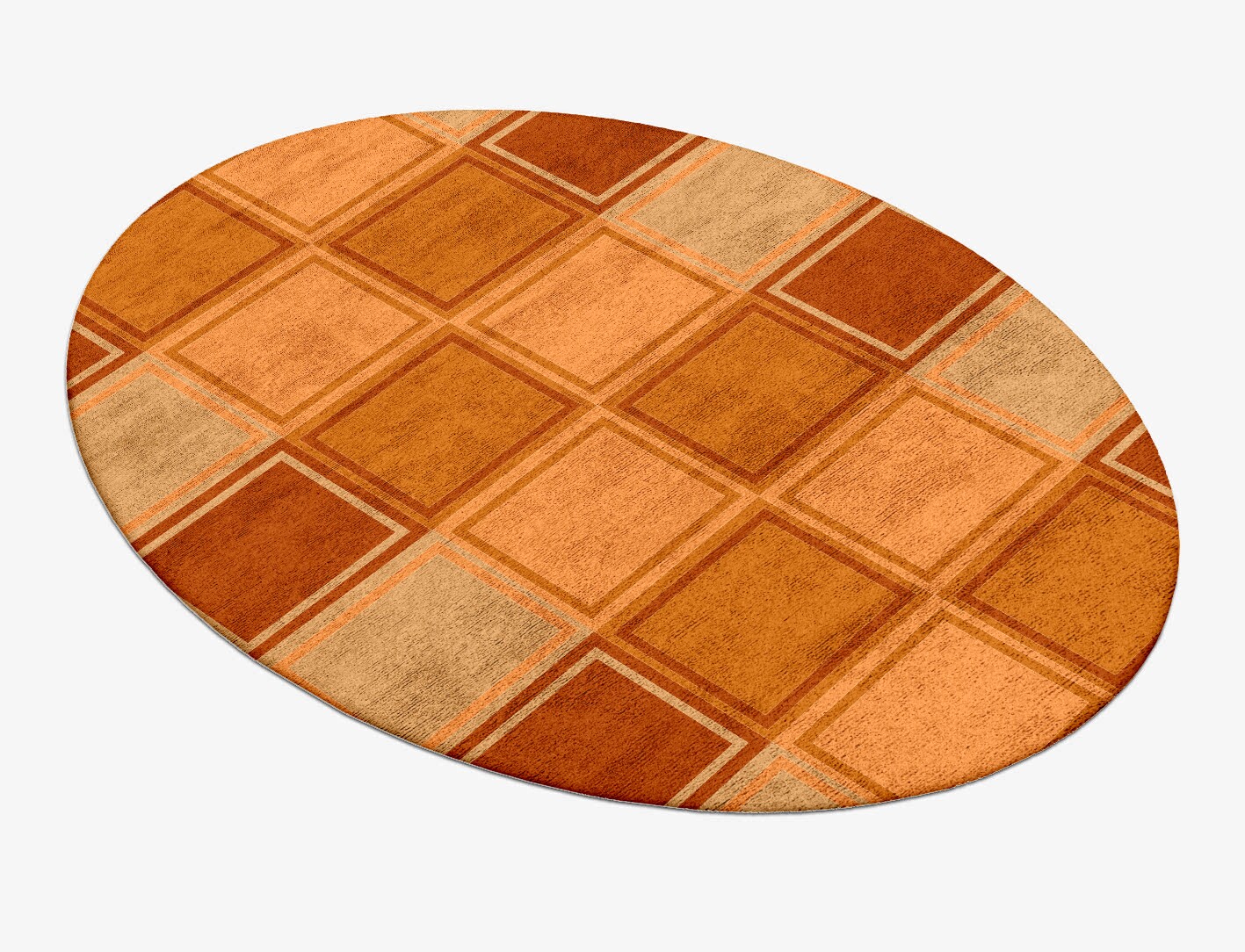 Jellyfish Geometric Oval Hand Tufted Bamboo Silk Custom Rug by Rug Artisan