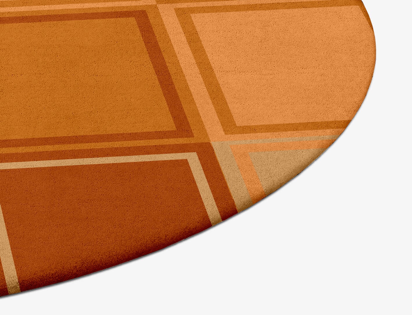 Jellyfish Geometric Oval Hand Tufted Pure Wool Custom Rug by Rug Artisan