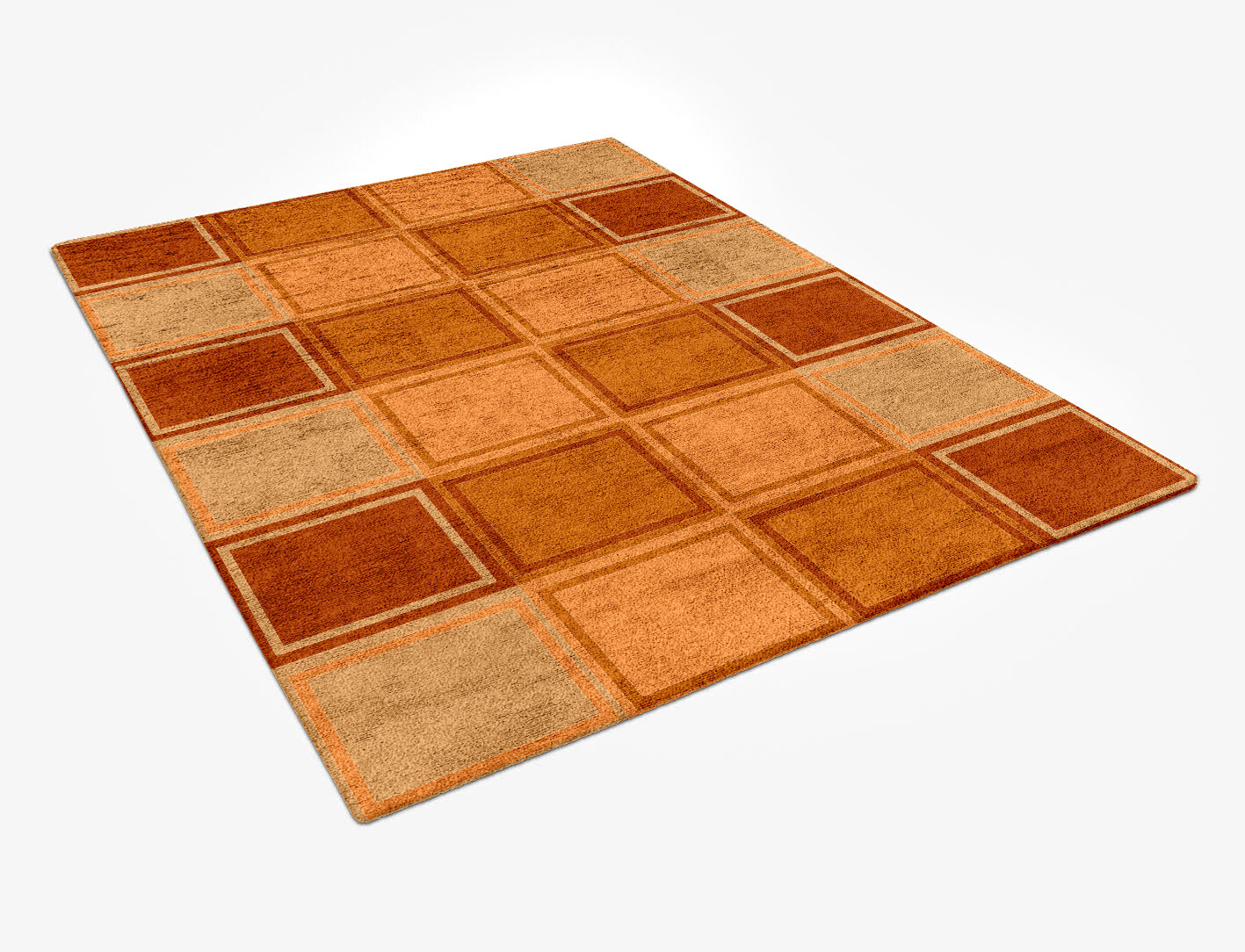 Jellyfish Geometric Rectangle Hand Tufted Bamboo Silk Custom Rug by Rug Artisan