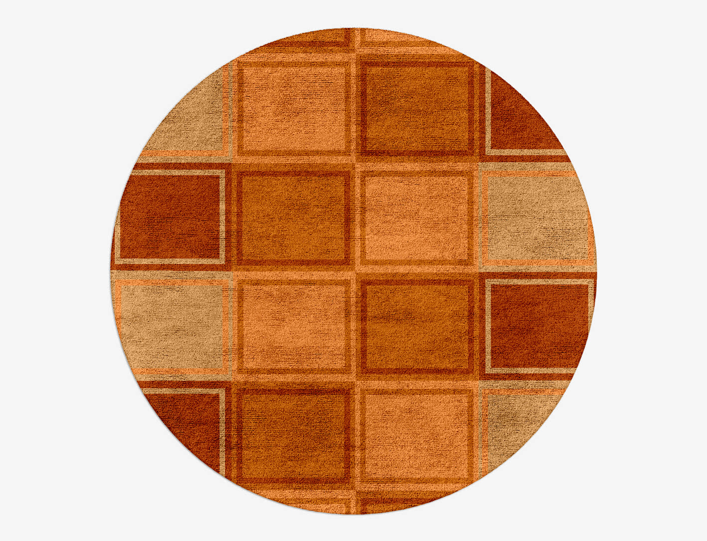 Jellyfish Geometric Round Hand Tufted Bamboo Silk Custom Rug by Rug Artisan