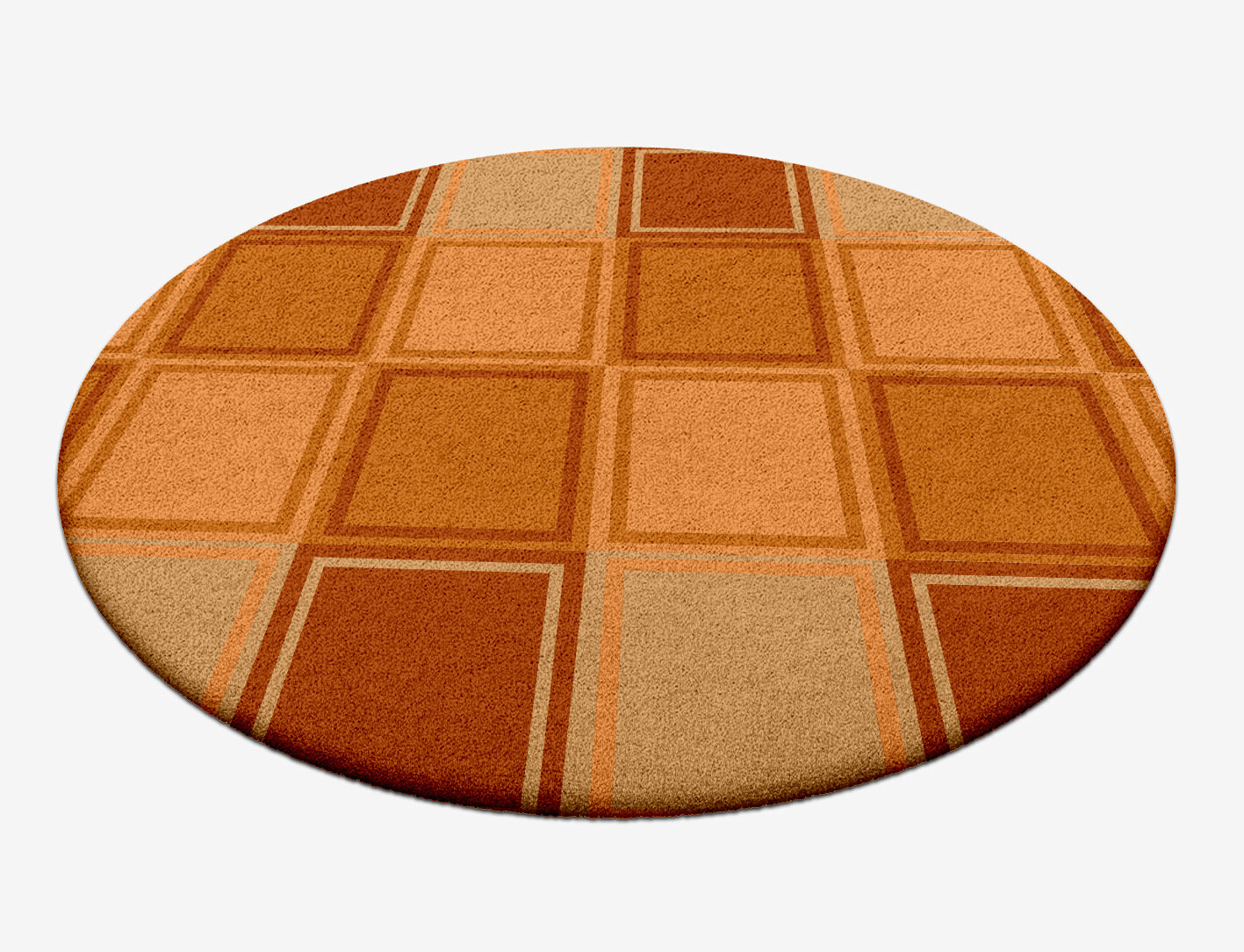Jellyfish Geometric Round Hand Tufted Pure Wool Custom Rug by Rug Artisan