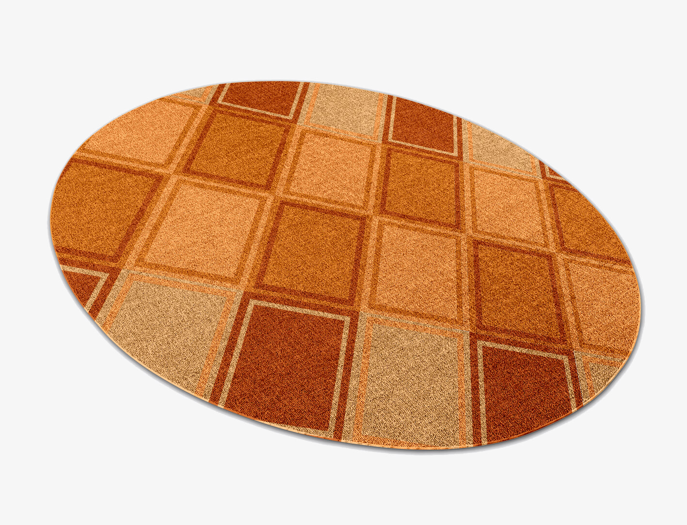Jellyfish Geometric Oval Outdoor Recycled Yarn Custom Rug by Rug Artisan