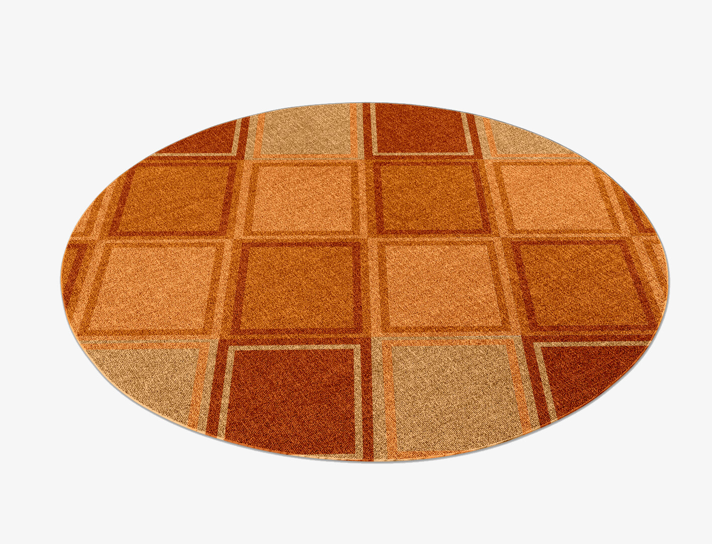 Jellyfish Geometric Round Outdoor Recycled Yarn Custom Rug by Rug Artisan