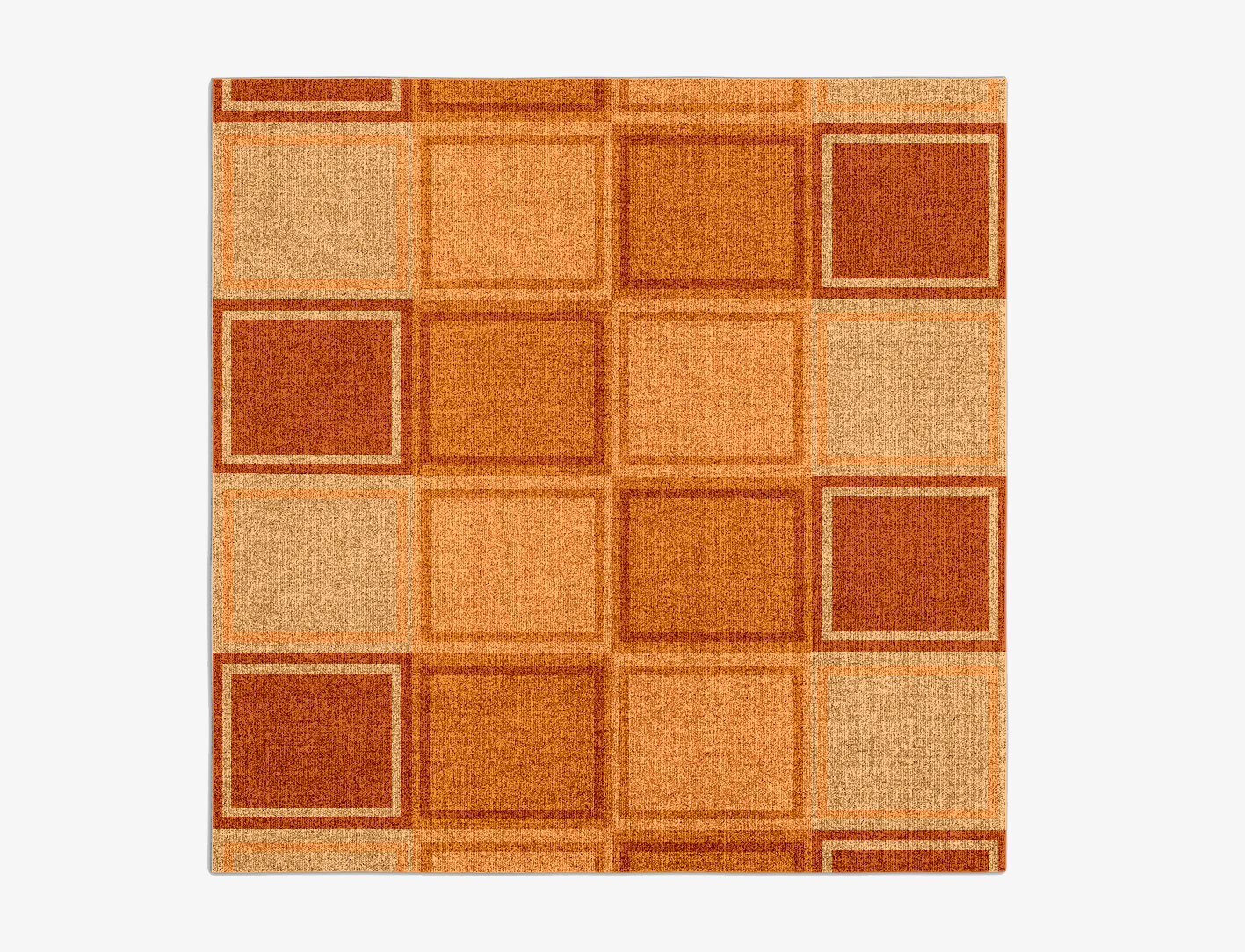Jellyfish Geometric Square Outdoor Recycled Yarn Custom Rug by Rug Artisan