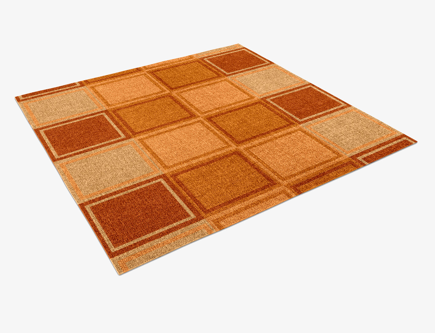 Jellyfish Geometric Square Outdoor Recycled Yarn Custom Rug by Rug Artisan
