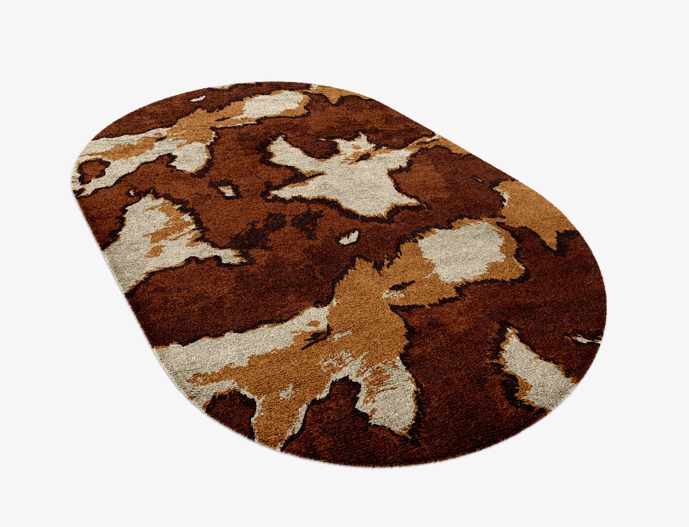 Jersey Cow Animal Prints Capsule Hand Knotted Bamboo Silk Custom Rug by Rug Artisan