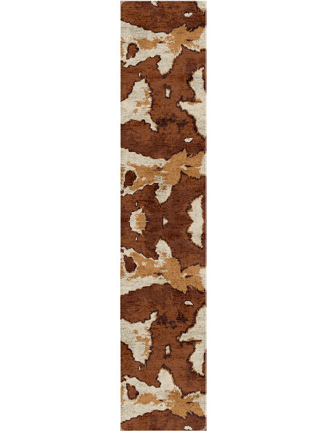 Jersey Cow Animal Prints Runner Hand Tufted Bamboo Silk Custom Rug by Rug Artisan