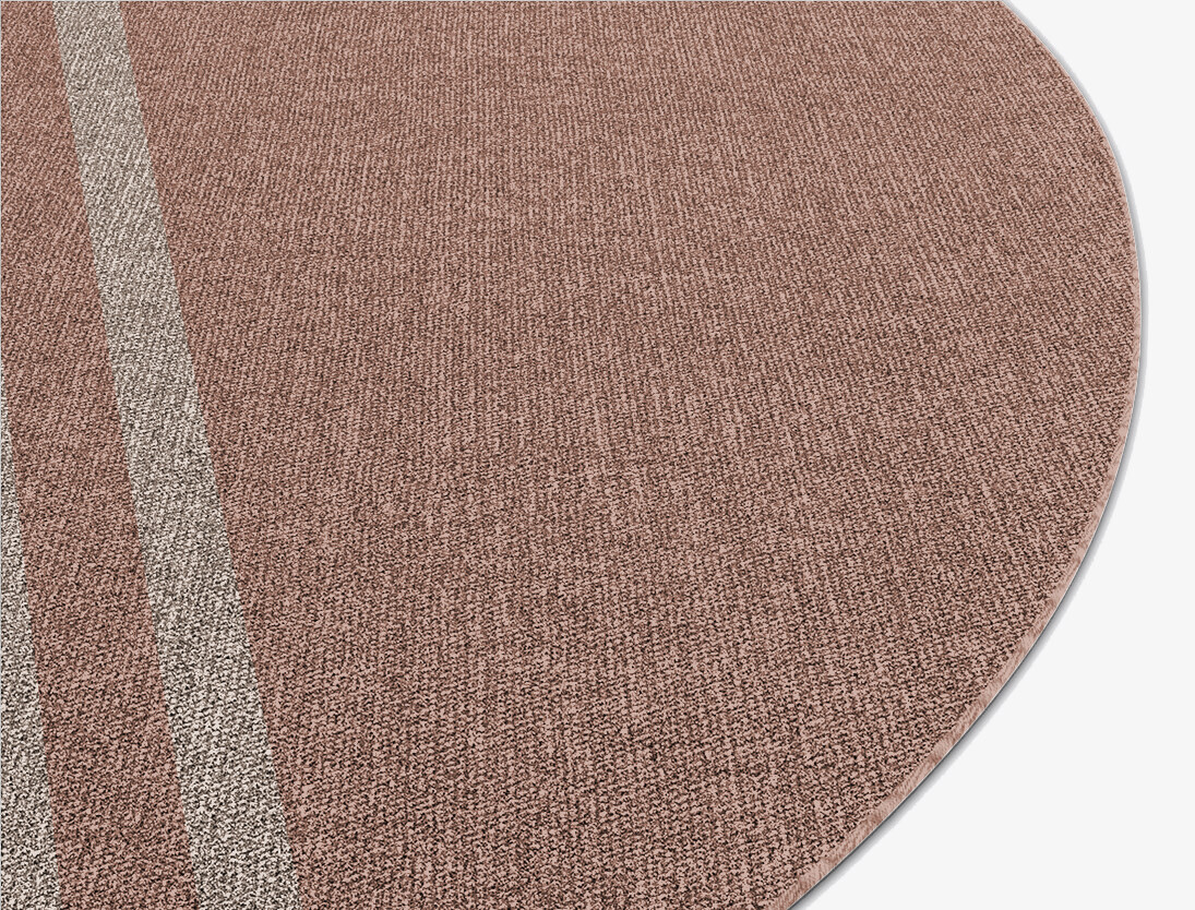 Jiffy Minimalist Oval Flatweave New Zealand Wool Custom Rug by Rug Artisan