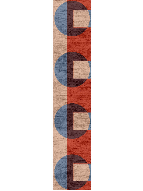 Jigsaw Modern Art Runner Hand Knotted Bamboo Silk Custom Rug by Rug Artisan