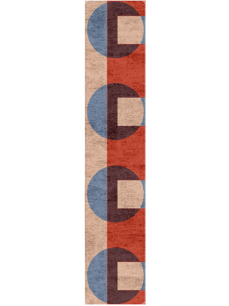 Jigsaw Modern Art Runner Hand Tufted Bamboo Silk Custom Rug by Rug Artisan