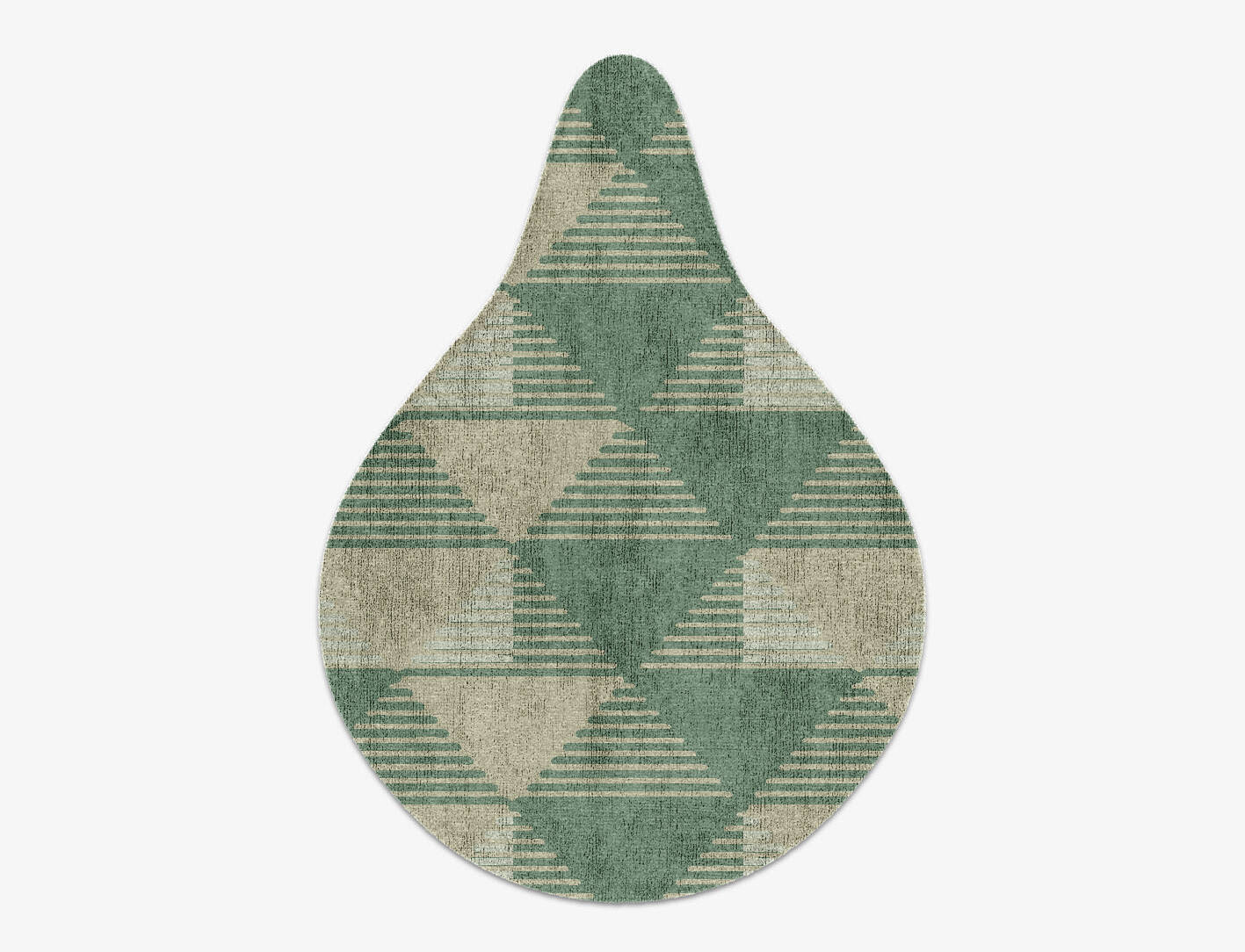 Jive Minimalist Drop Hand Knotted Bamboo Silk Custom Rug by Rug Artisan