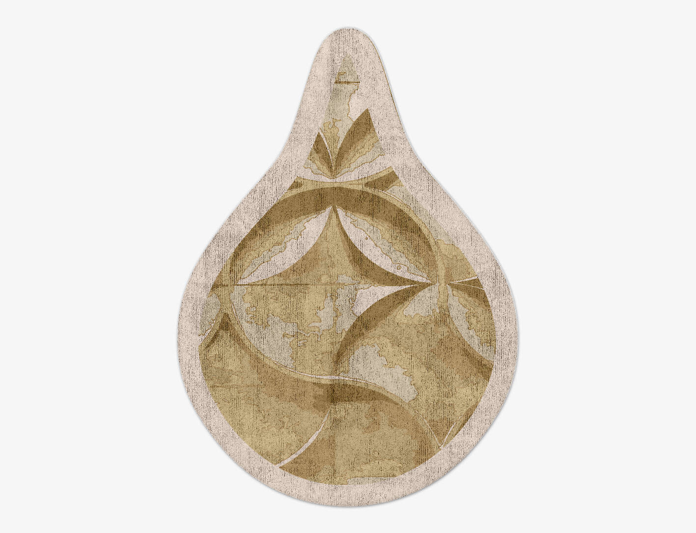 Jomon Origami Drop Hand Tufted Bamboo Silk Custom Rug by Rug Artisan