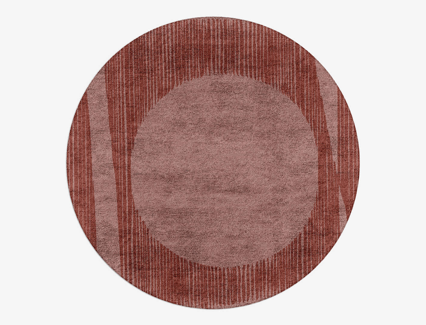 Judas Abstract Round Hand Tufted Bamboo Silk Custom Rug by Rug Artisan