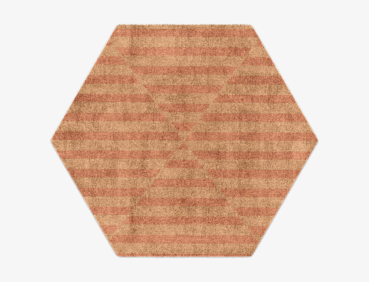 Jules Modern Geometrics Hexagon Hand Knotted Bamboo Silk Custom Rug by Rug Artisan