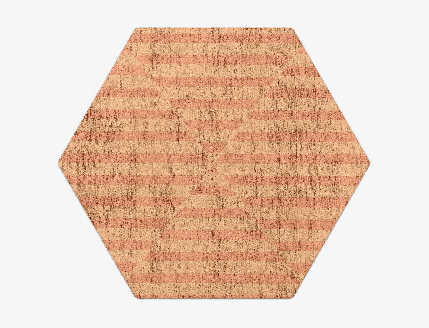 Jules Modern Geometrics Hexagon Hand Tufted Bamboo Silk Custom Rug by Rug Artisan