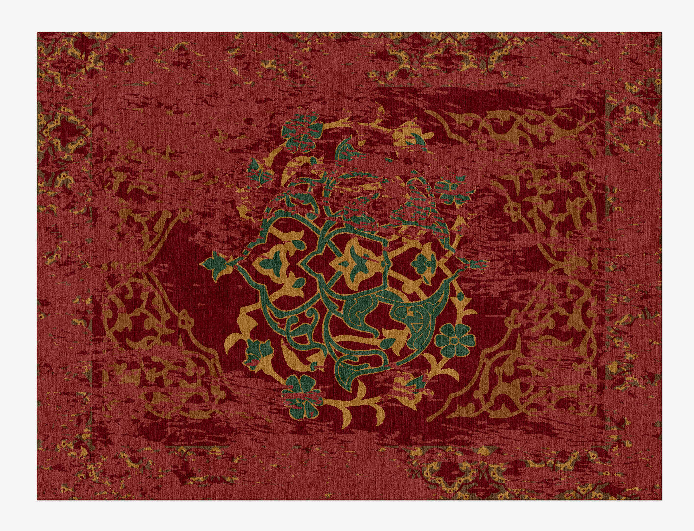 Jumeirah Vintage Rectangle Hand Knotted Tibetan Wool Custom Rug by Rug Artisan