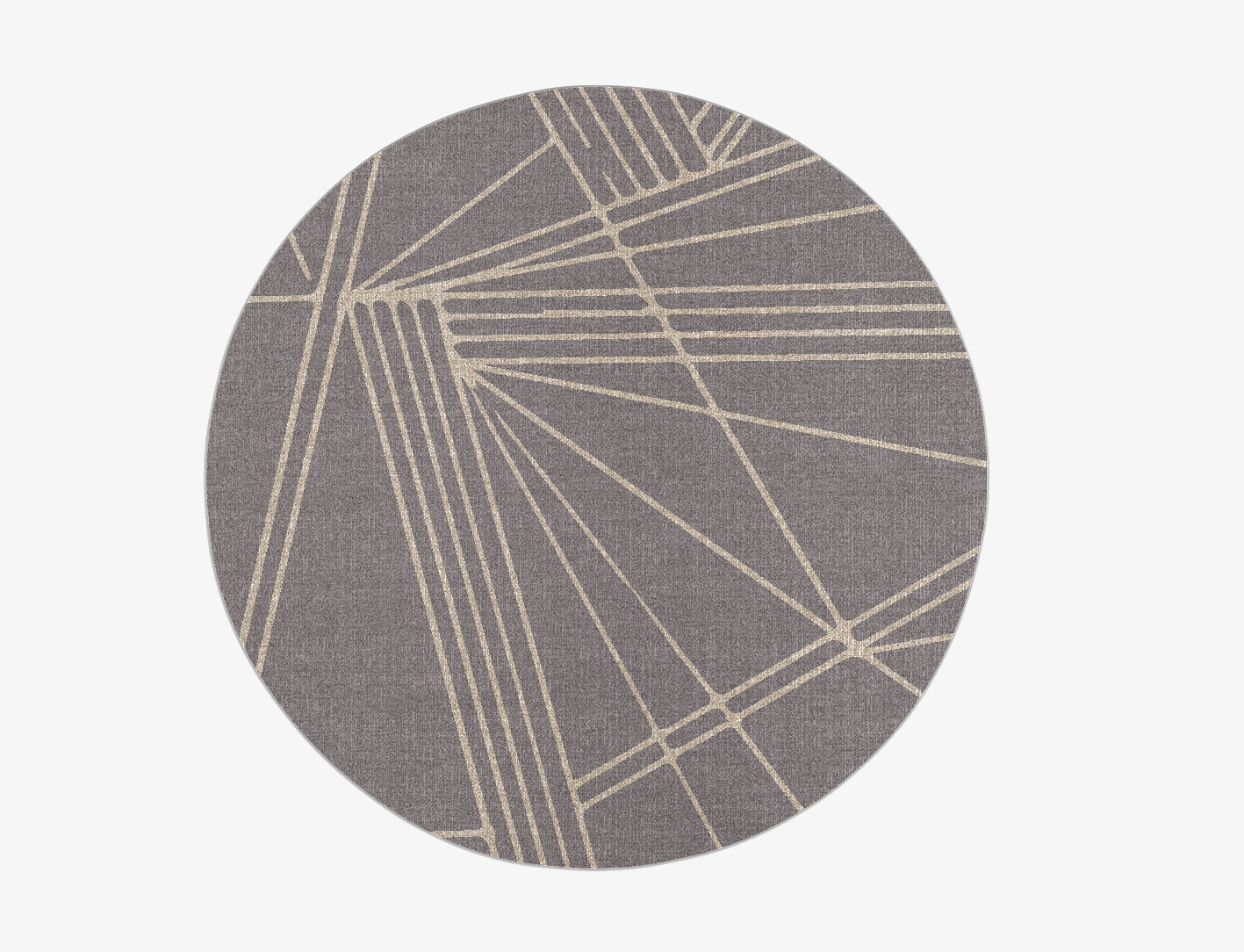 Junction Minimalist Round Flatweave New Zealand Wool Custom Rug by Rug Artisan