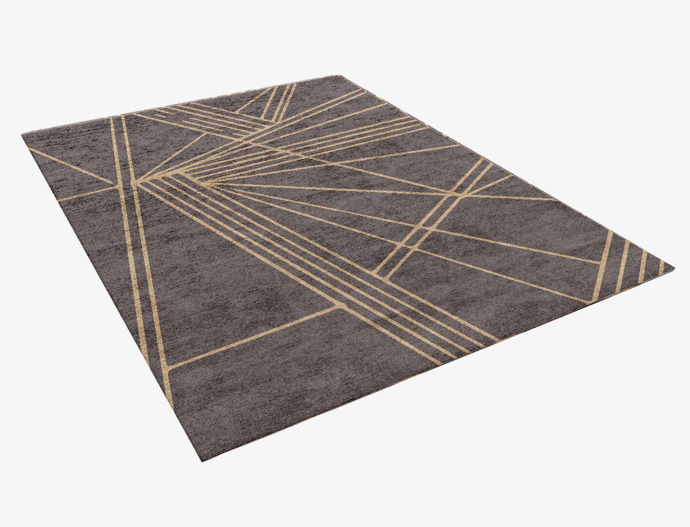 Junction Minimalist Rectangle Hand Knotted Bamboo Silk Custom Rug by Rug Artisan