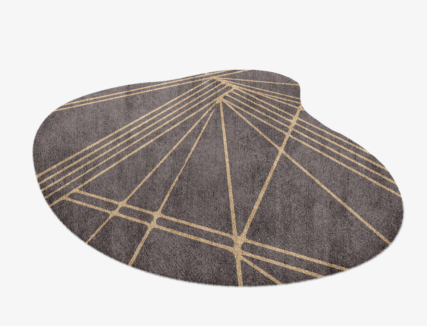 Junction Minimalist Splash Hand Knotted Bamboo Silk Custom Rug by Rug Artisan