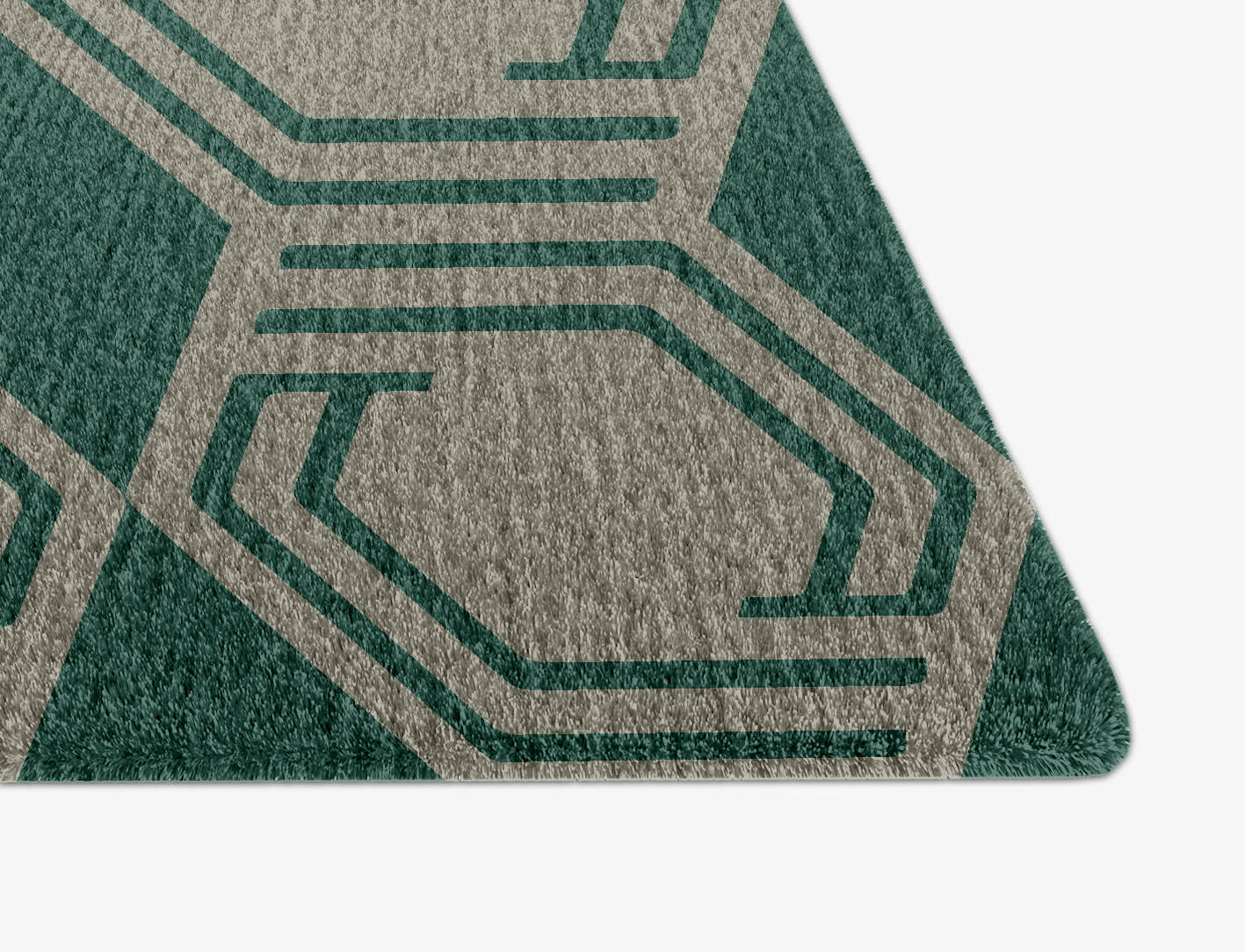 Junctions Modern Geometrics Arch Hand Knotted Tibetan Wool Custom Rug by Rug Artisan