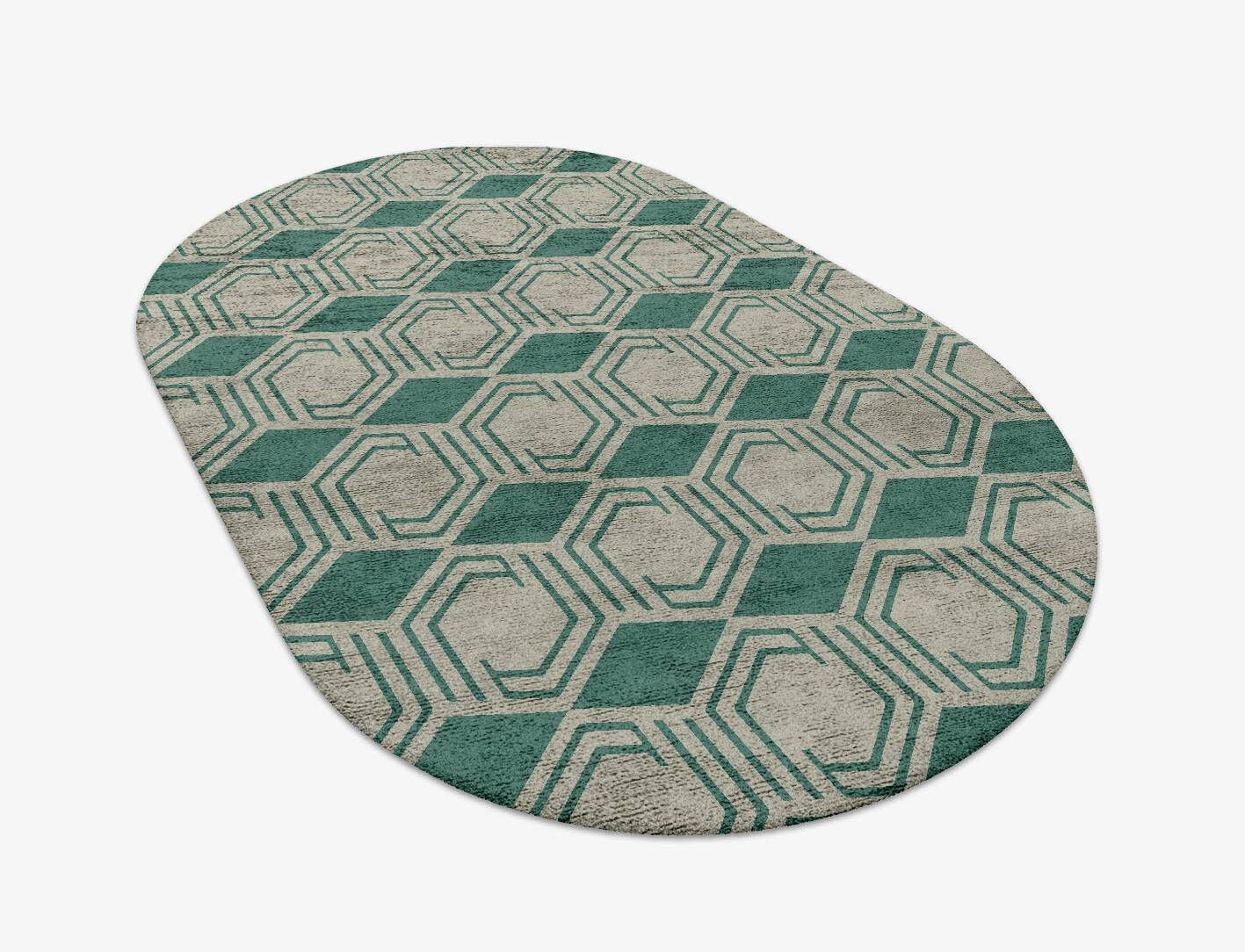 Junctions Modern Geometrics Capsule Hand Tufted Bamboo Silk Custom Rug by Rug Artisan