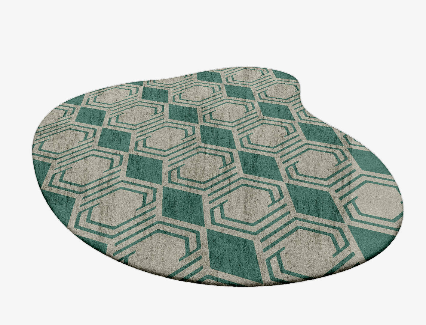 Junctions Modern Geometrics Splash Hand Tufted Bamboo Silk Custom Rug by Rug Artisan