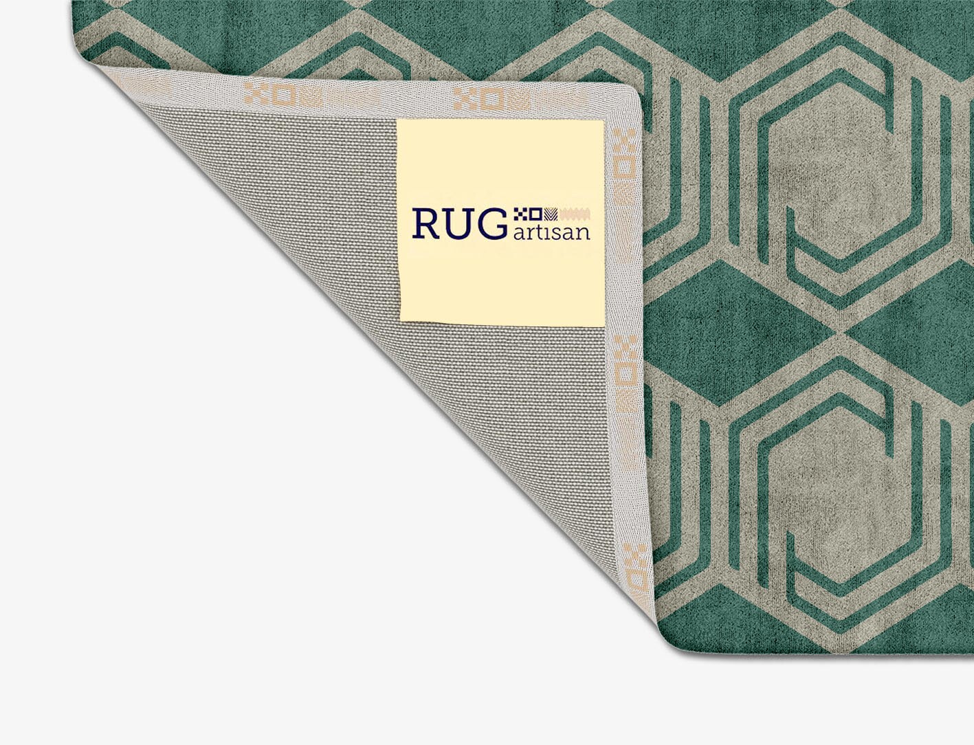 Junctions Geometric Square Hand Tufted Bamboo Silk Custom Rug by Rug Artisan