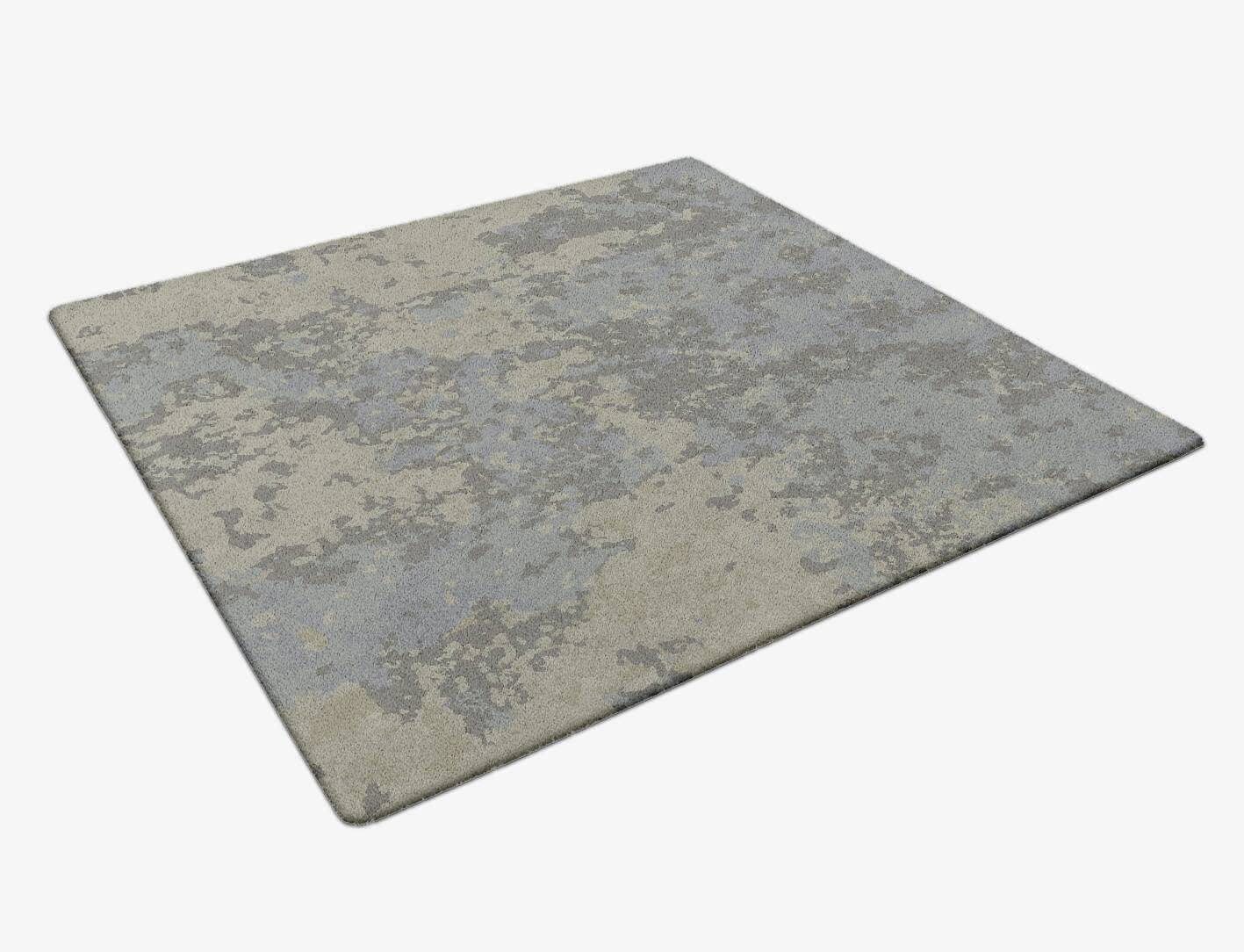 Jungle Brush Strokes Square Hand Tufted Pure Wool Custom Rug by Rug Artisan