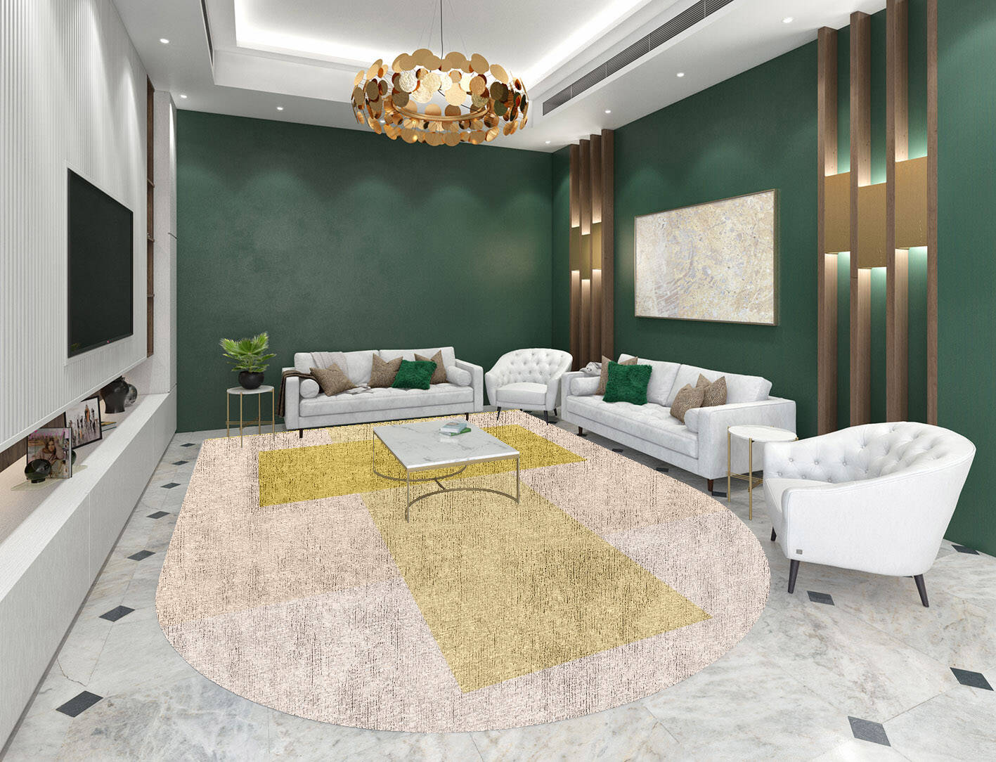 Kairos  Arch Hand Knotted Bamboo Silk Custom Rug by Rug Artisan