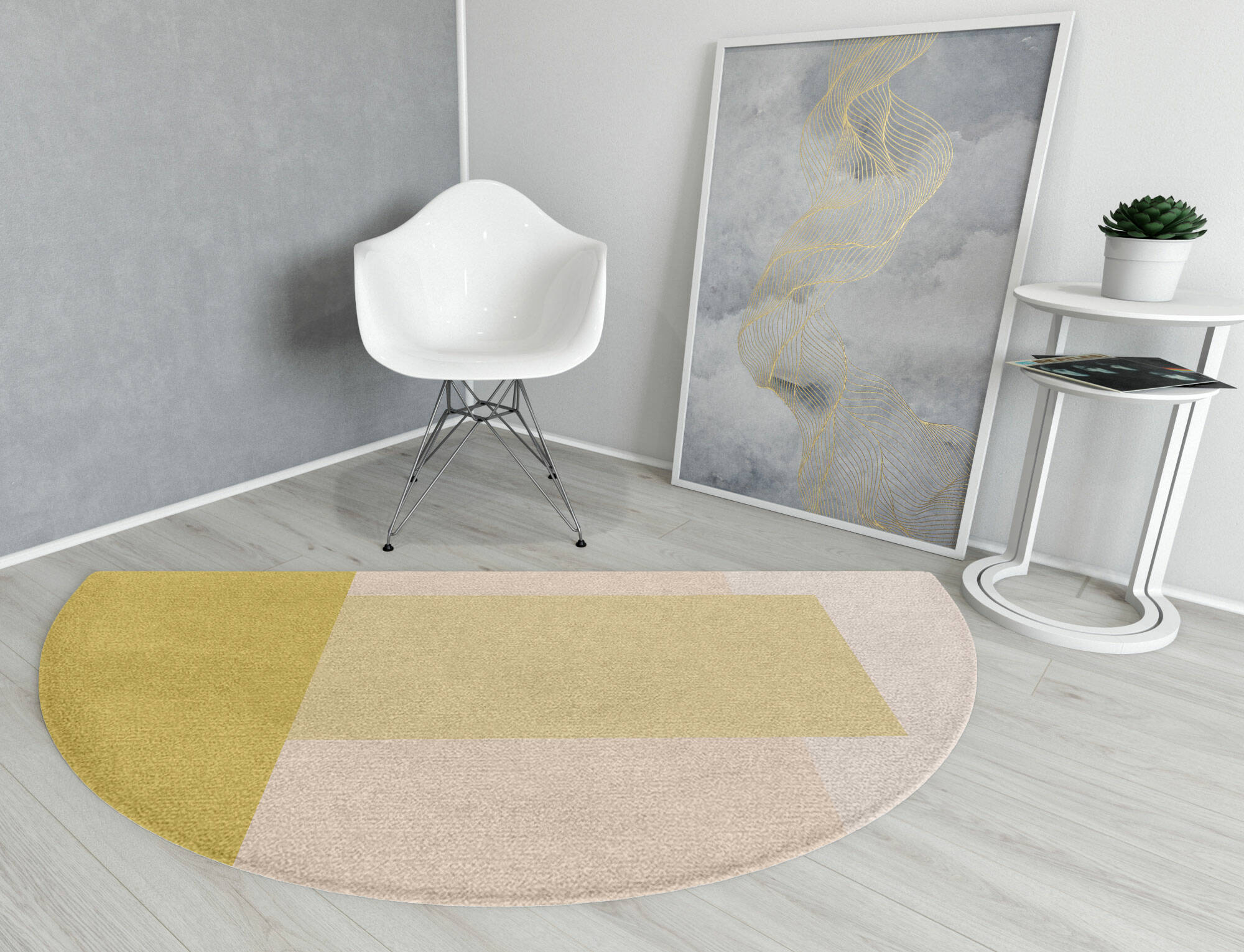Kairos  Halfmoon Hand Knotted Tibetan Wool Custom Rug by Rug Artisan