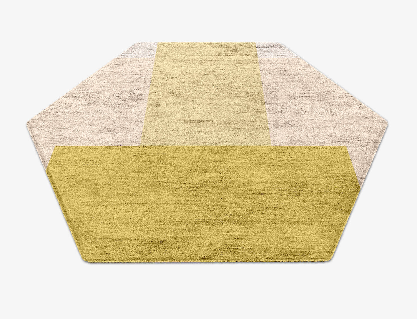 Kairos  Hexagon Hand Knotted Bamboo Silk Custom Rug by Rug Artisan