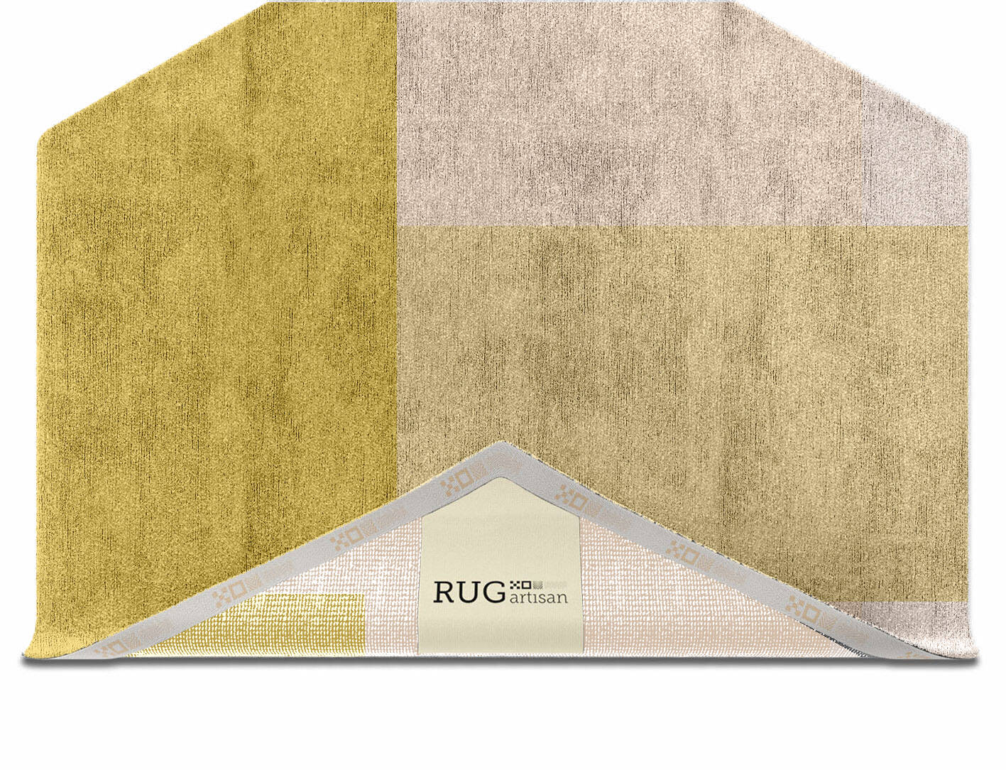 Kairos  Hexagon Hand Knotted Bamboo Silk Custom Rug by Rug Artisan