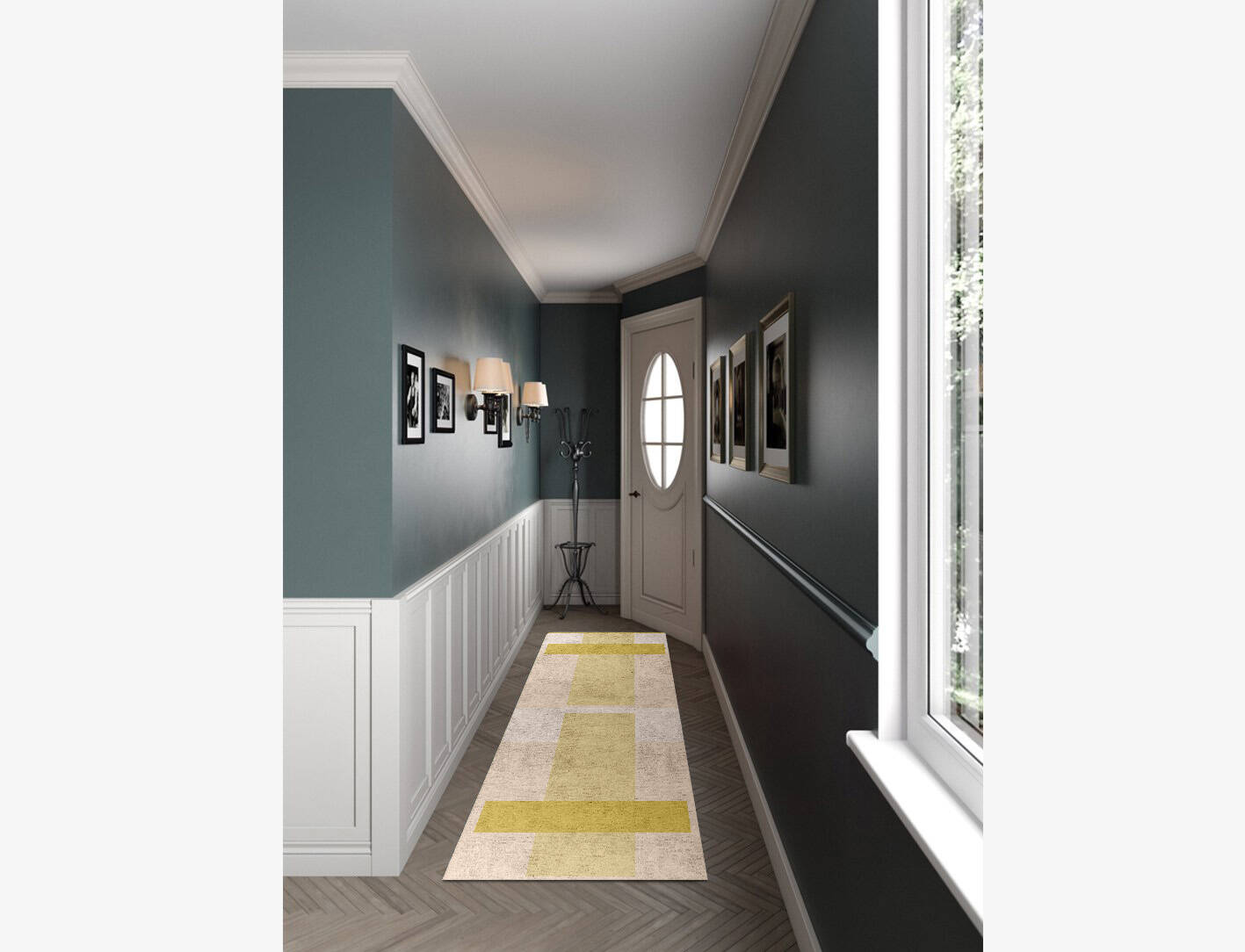 Kairos  Runner Hand Knotted Bamboo Silk Custom Rug by Rug Artisan