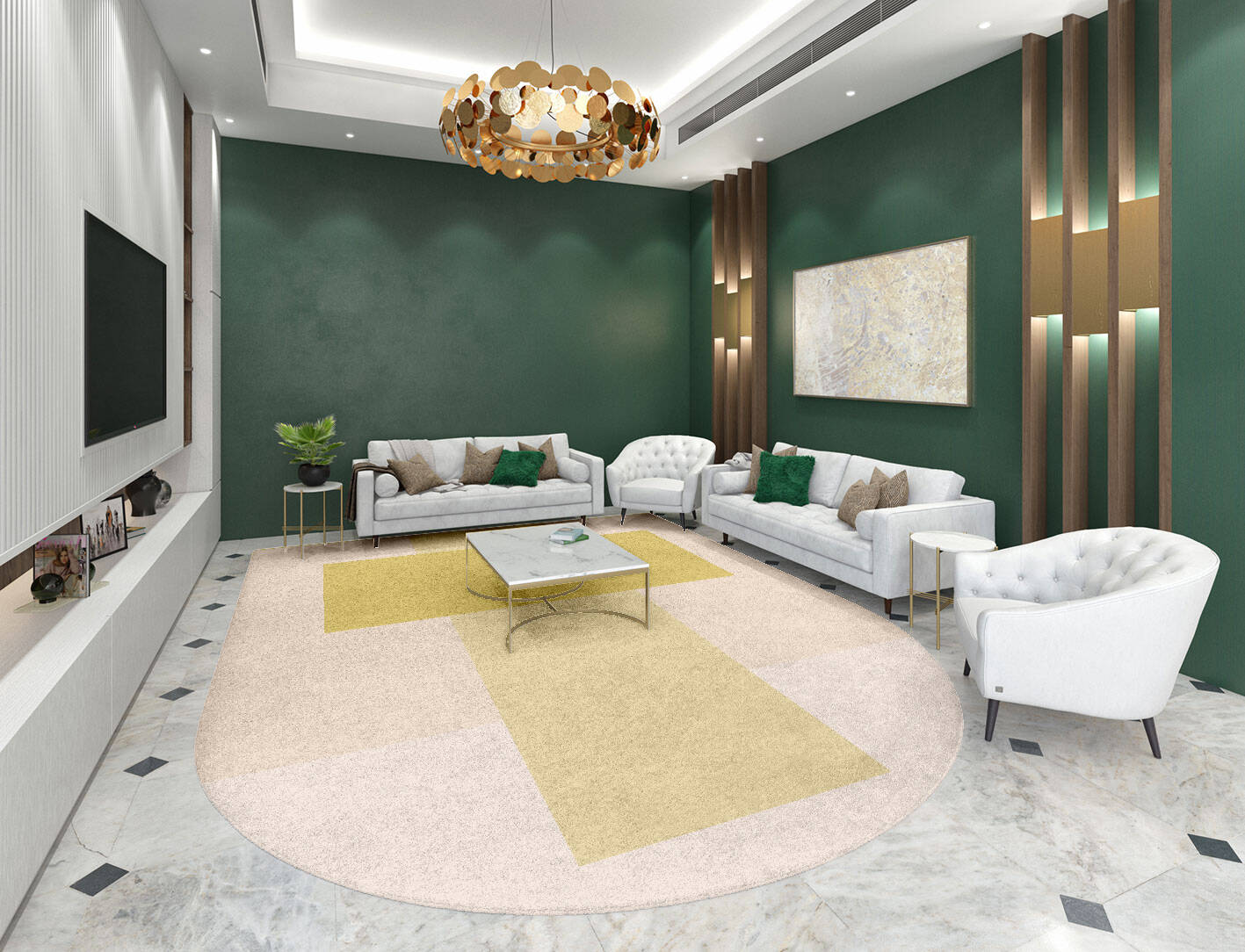 Kairos  Arch Hand Tufted Pure Wool Custom Rug by Rug Artisan